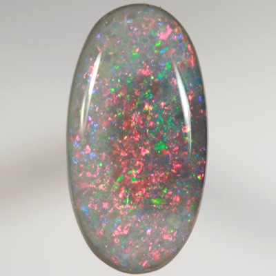 SOLID SEMI BLACK OPAL Bright, sparkly red and green